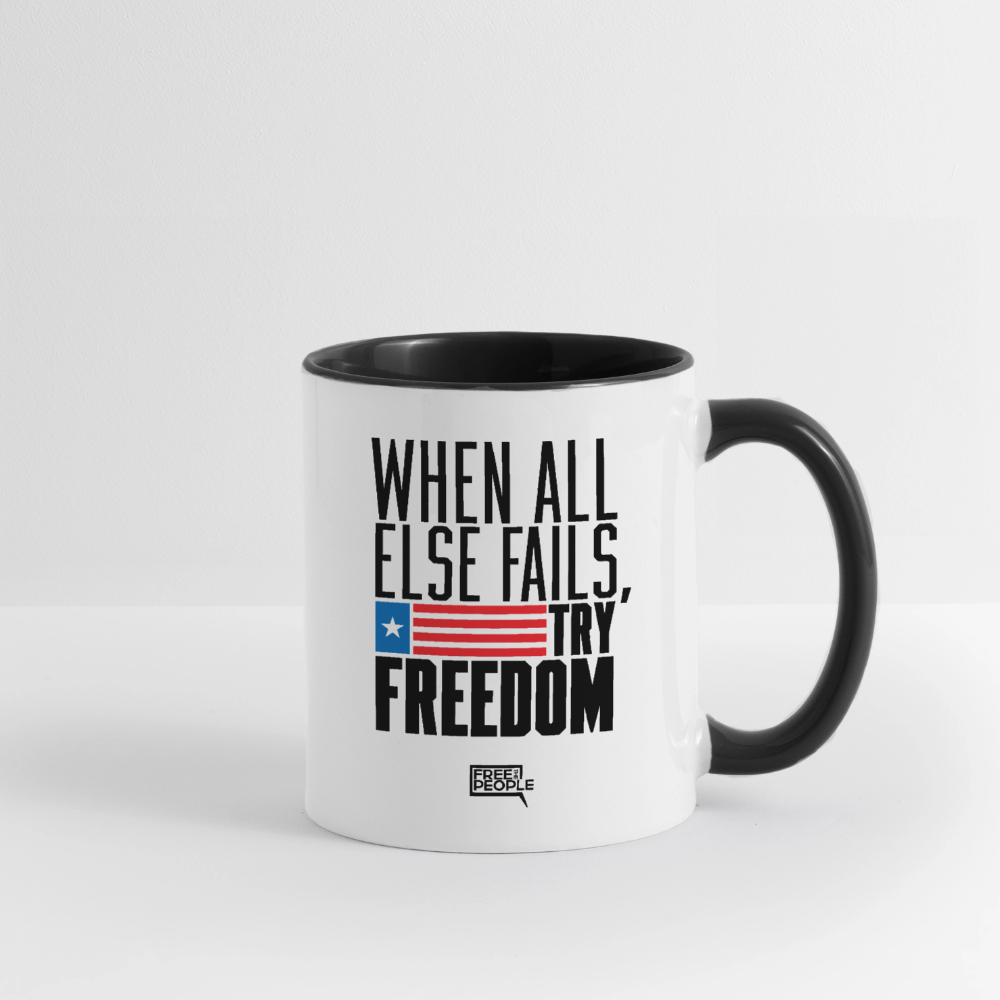 Try Freedom Coffee Mug - white/black