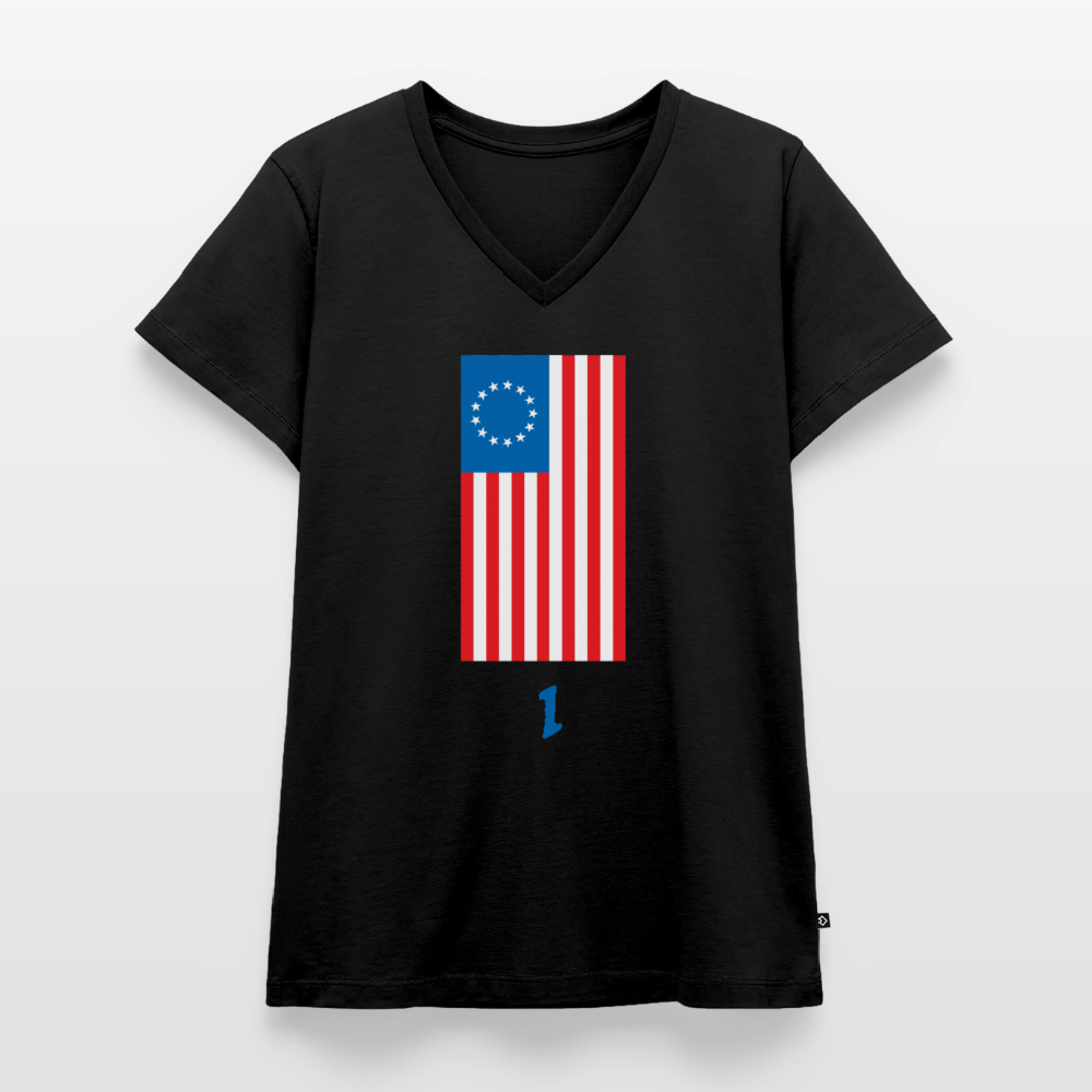 Spirit of '76 | Women's V-Neck Tee - black
