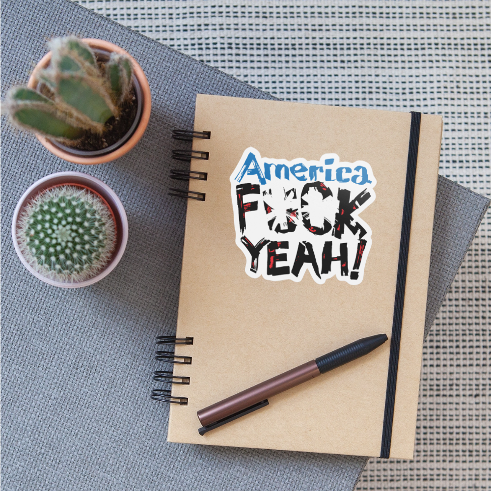 America F**k Yeah! Sticker - white matte