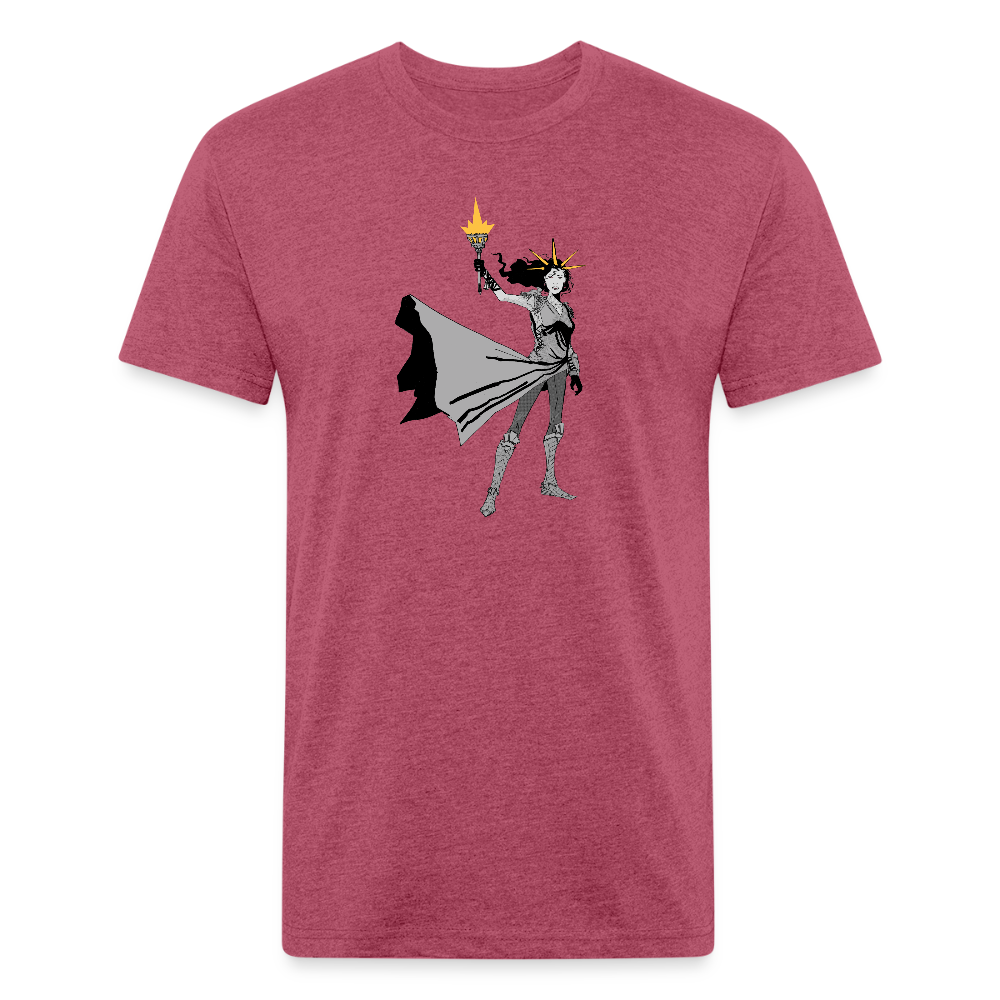 Liberty Hero | Men's Tee - heather burgundy
