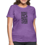 Don't Hurt People | Women's Tee - purple heather