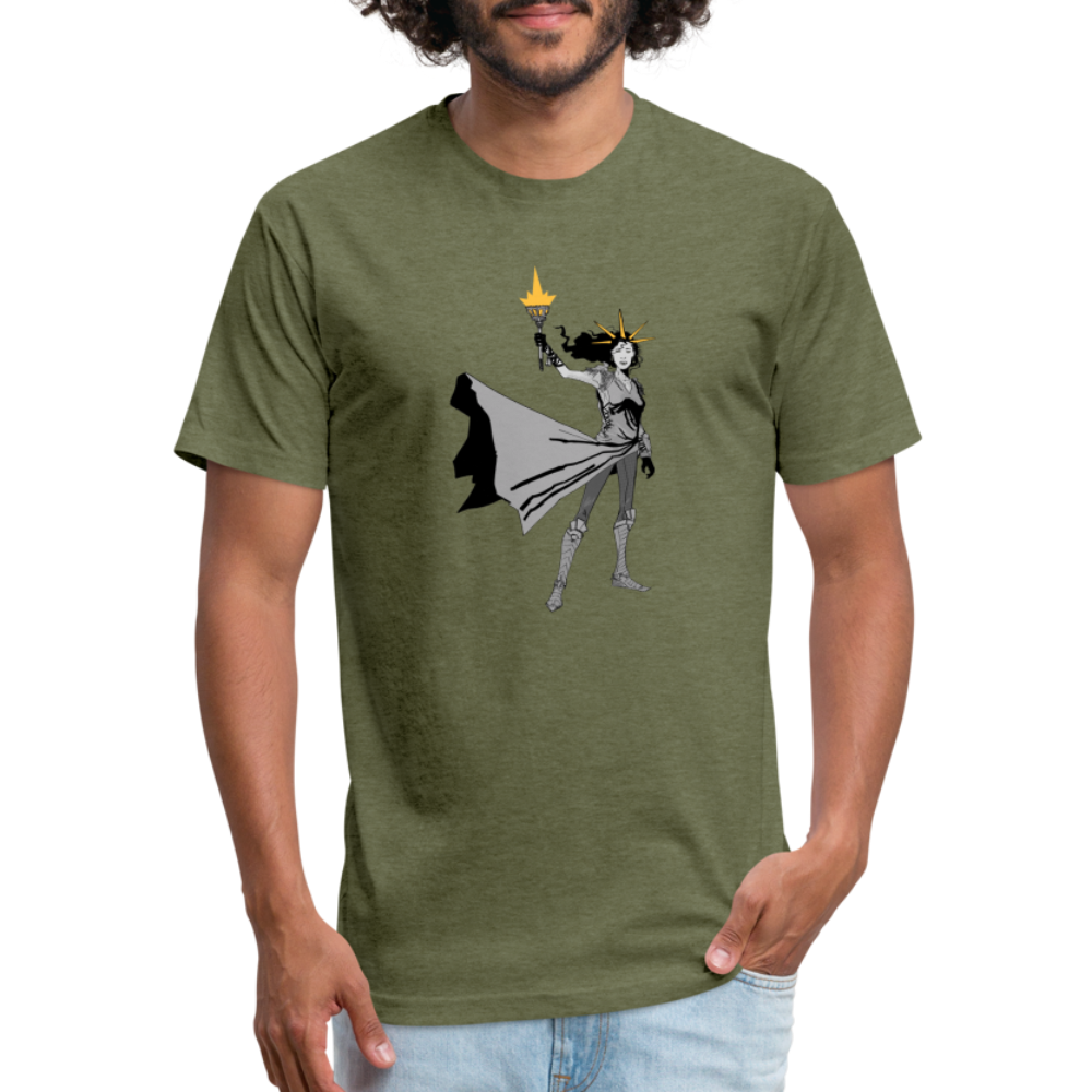 Liberty Hero | Men's Tee - heather military green