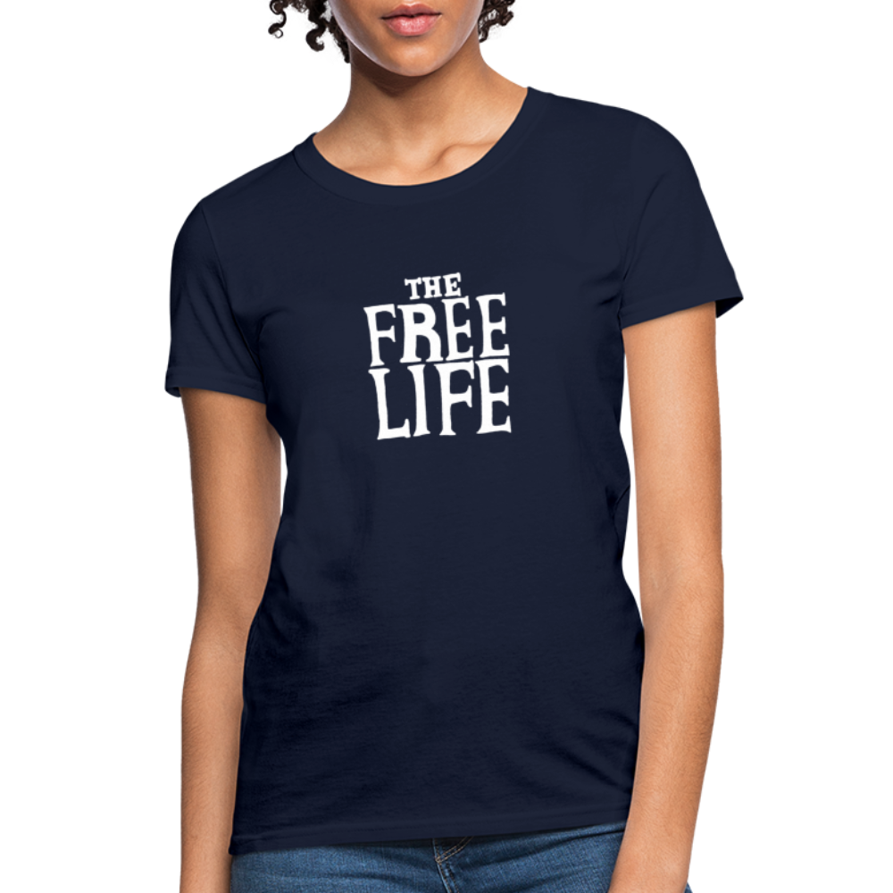 The Free Life | Women's Tee - navy