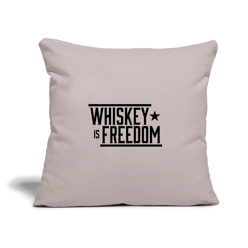 Whiskey is Freedom | Throw Pillow Cover - light taupe