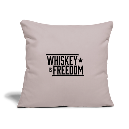 Whiskey is Freedom | Throw Pillow Cover - light taupe