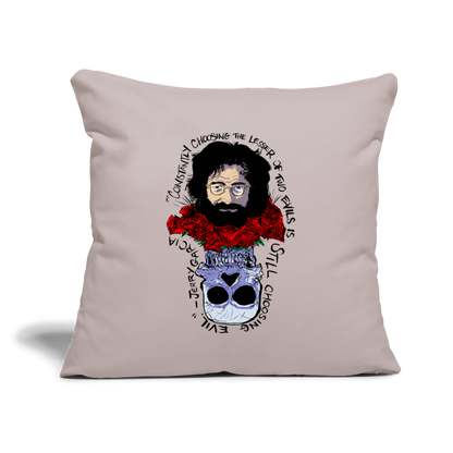 Jerry Garcia | Throw Pillow Cover - light taupe