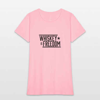 Whiskey is Freedom | Women's Tee - pink