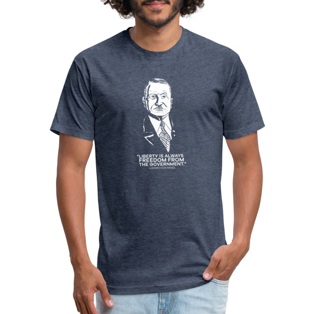 Ludwig von Mises Quote | Men's Tee - heather navy