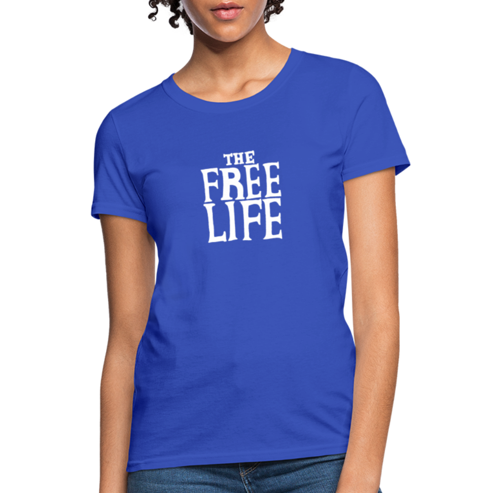 The Free Life | Women's Tee - royal blue