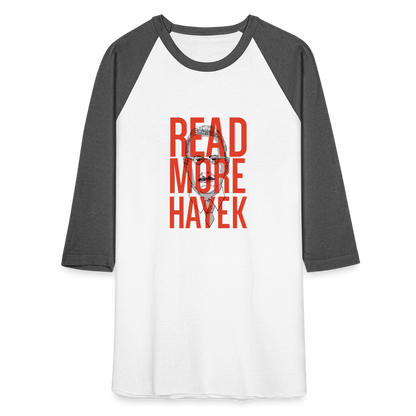 Read More Hayek | Baseball Tee - white/charcoal