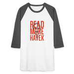 Read More Hayek | Baseball Tee - white/charcoal