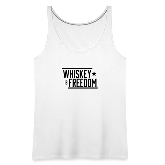 Whiskey is Freedom | Women's Tank - white