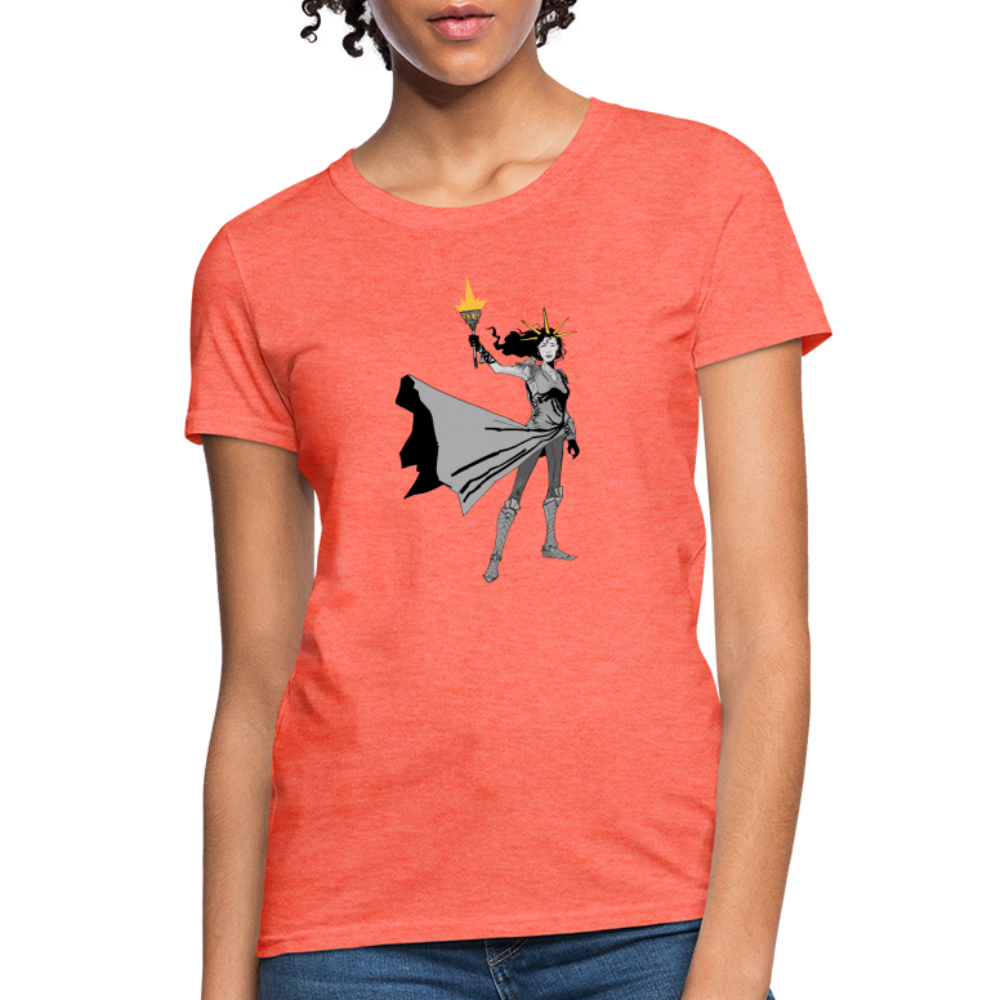 Liberty Hero | Women's Tee - heather coral