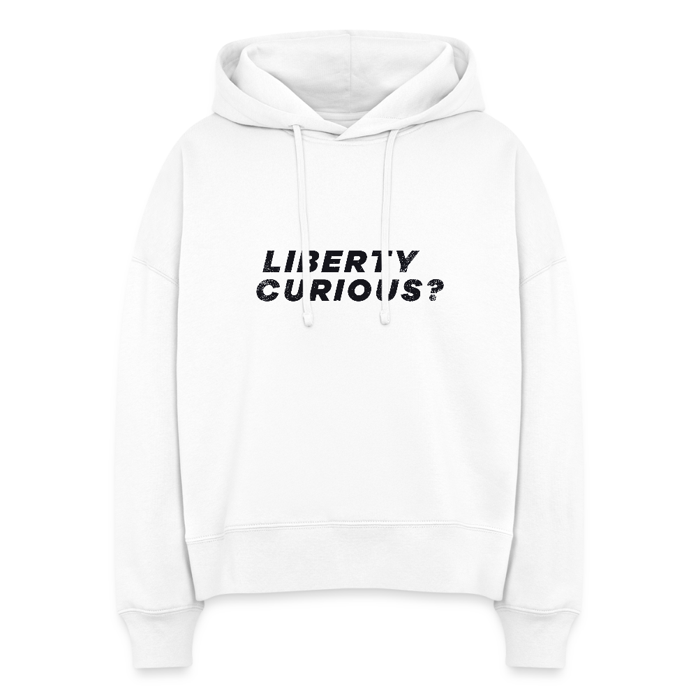 Liberty Curious? | Women's Hoodie - white