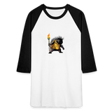 Free the Porcupine | Baseball Tee - white/black