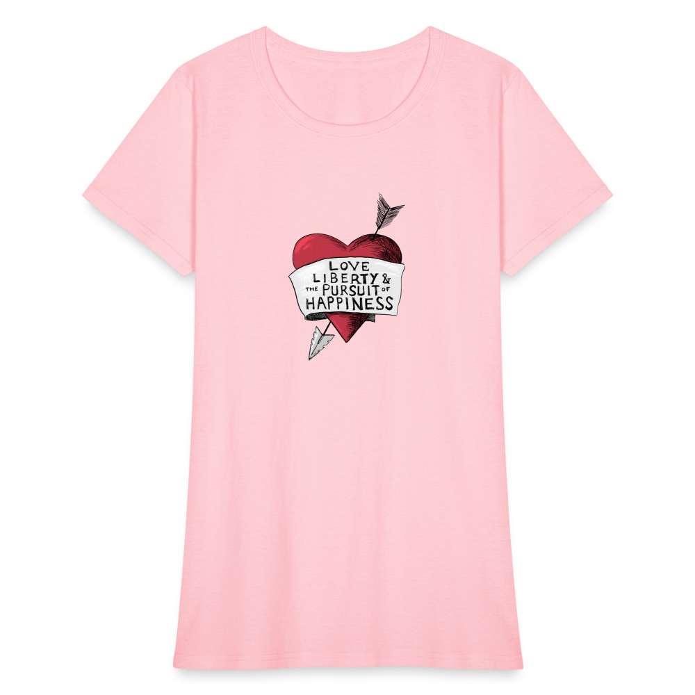 Love, Liberty | Women's Tee - pink