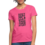 Don't Hurt People | Women's Tee - heather pink