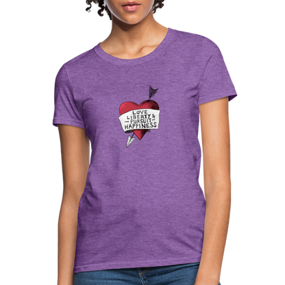 Love, Liberty | Women's Tee - purple heather