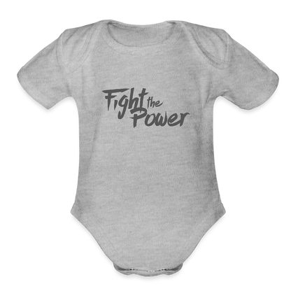 Fight the Power | Baby Onesie - heather grey
