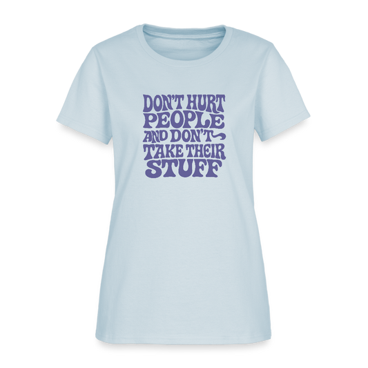 Don't Hurt People | Retro | Women's Tee - light blue
