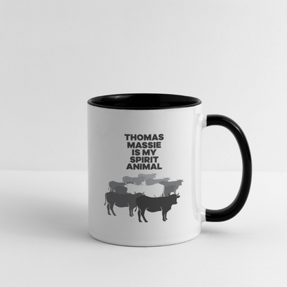 Thomas Massie Is My Spirit Animal Coffee Mug - white/black