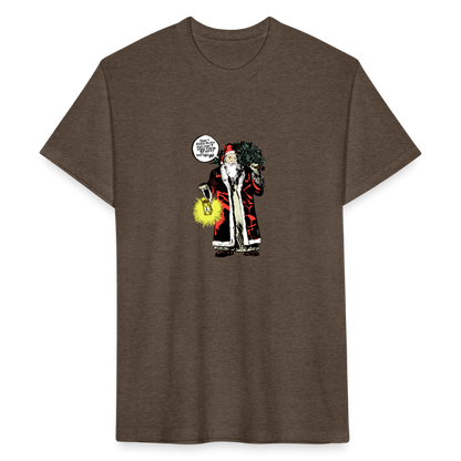 2021 Santa | Men's Tee - heather espresso