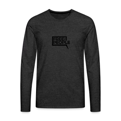 Free the People | Men's Long Sleeve Tee - charcoal grey