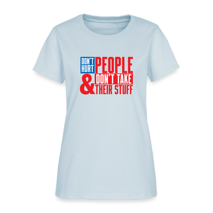 Don't Hurt People | America | Women's Tee - light blue