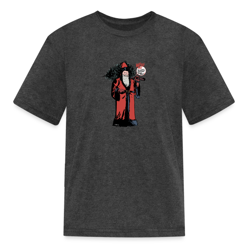 2022 Santa | Youth Tee - heather black