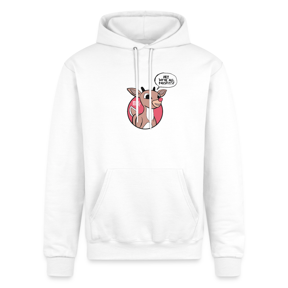 Rudolph Misfits | Pullover Hoodie - white