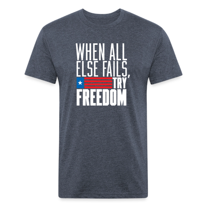 Try Freedom | Men's Tee - heather navy