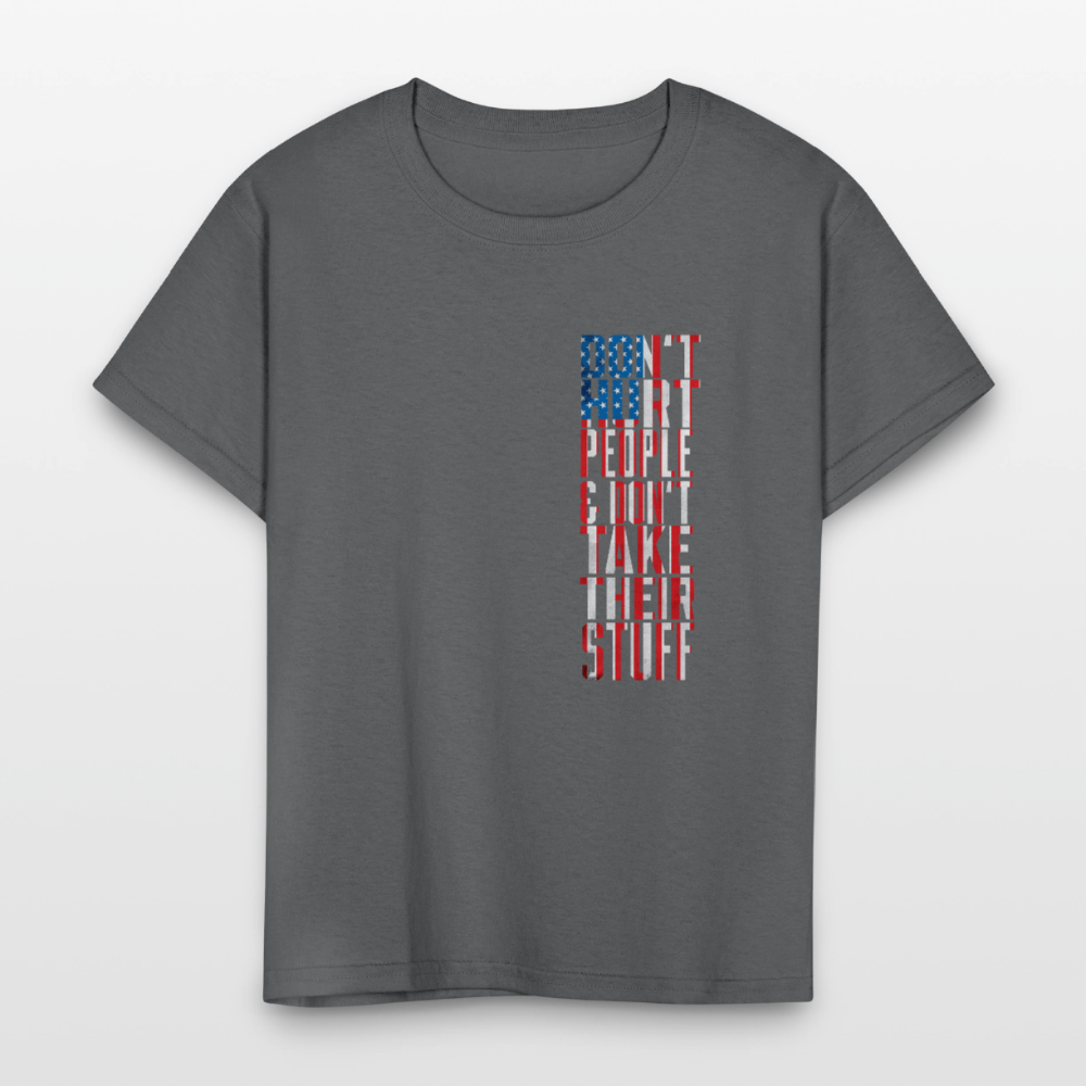Don't Hurt People | Flag | Youth Tee - charcoal