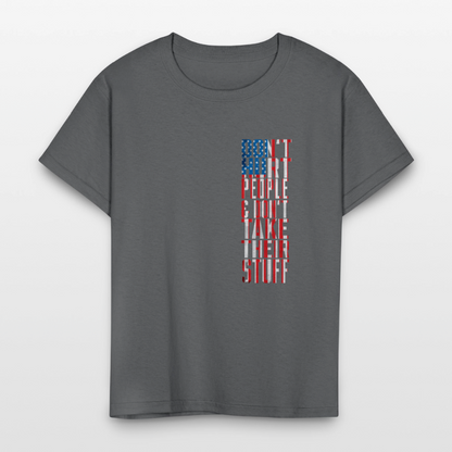 Don't Hurt People | Flag | Youth Tee - charcoal