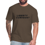 Liberty Curious? | Men's Tee - heather espresso