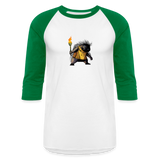 Free the Porcupine | Baseball Tee - white/kelly green