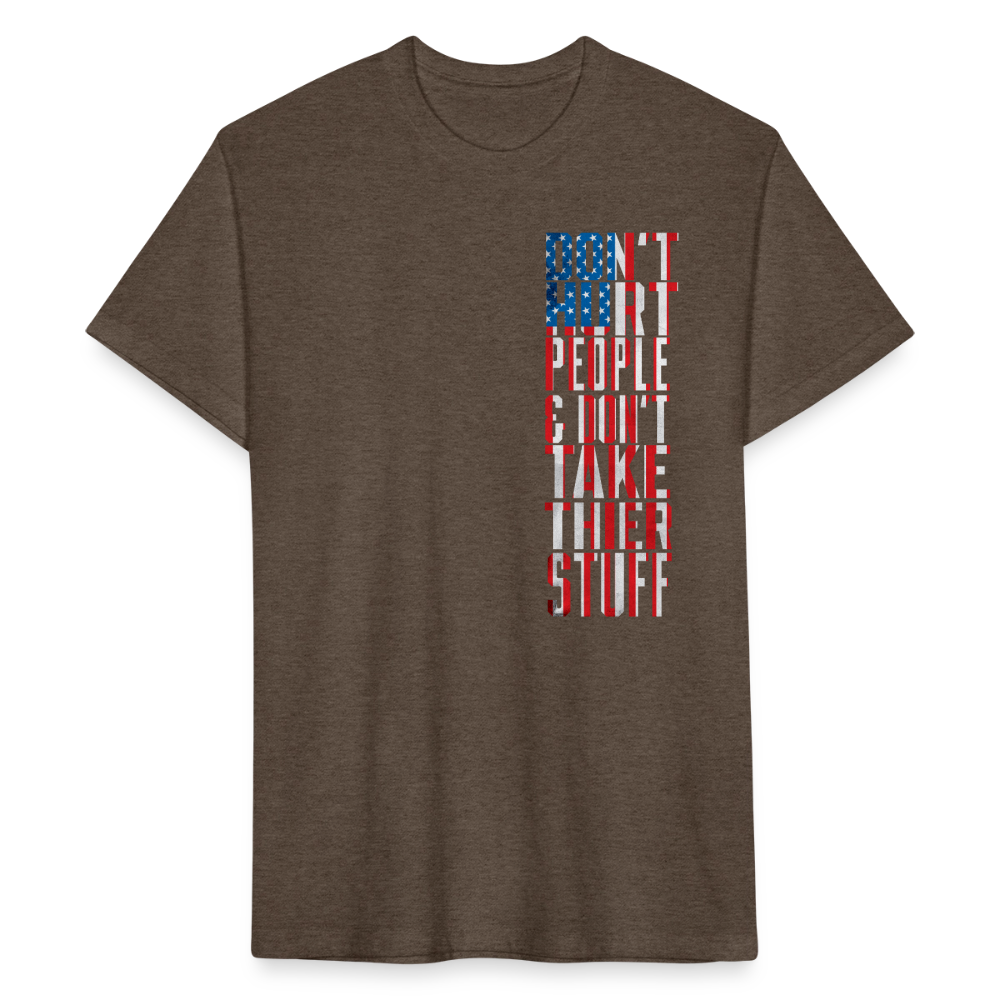 Don't Hurt People | Flag | Men's Tee - heather espresso