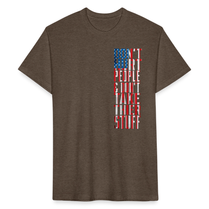 Don't Hurt People | Flag | Men's Tee - heather espresso