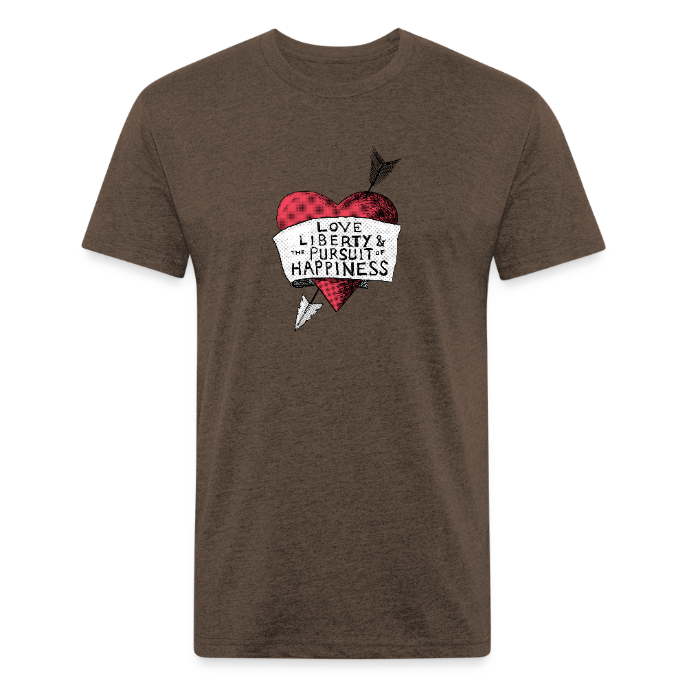 Love, Liberty | Men's Tee - heather espresso