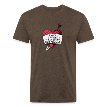 Love, Liberty | Men's Tee - heather espresso