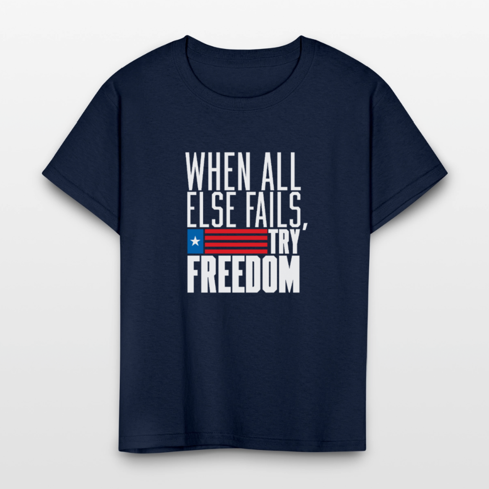 Try Freedom | Youth Tee - navy