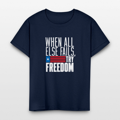 Try Freedom | Youth Tee - navy
