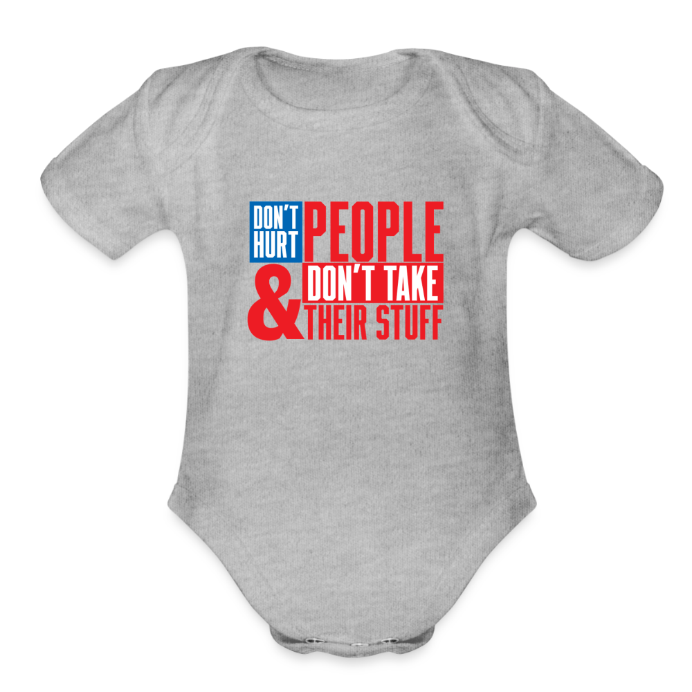 Don't Hurt People | America | Baby Onesie - heather grey