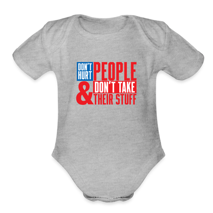 Don't Hurt People | America | Baby Onesie - heather grey