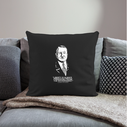 Ludwig von Mises Quote | Throw Pillow Cover - black