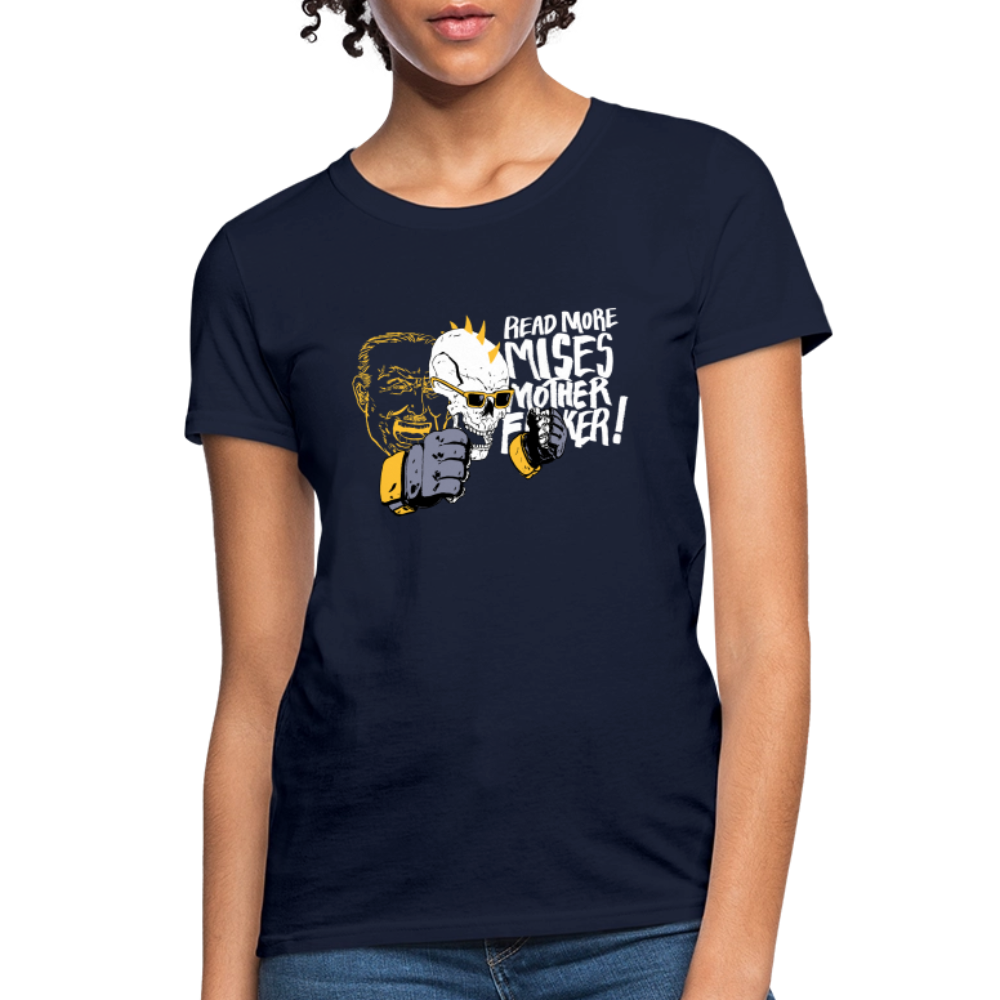 Read More Mises Mother F**ker! | Women's Tee - navy