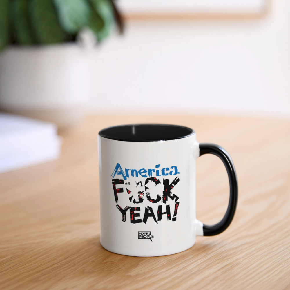 America F**k Yeah! Coffee Mug - white/black