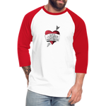 Love, Liberty | Baseball Tee - white/red