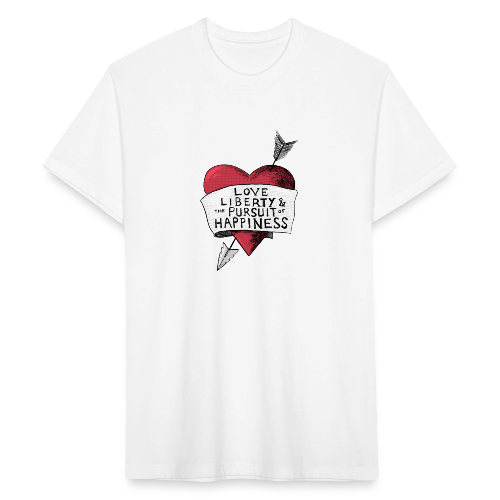 Love, Liberty | Men's Tee - white