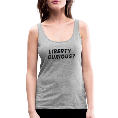 Liberty Curious? | Women's Tank - heather gray
