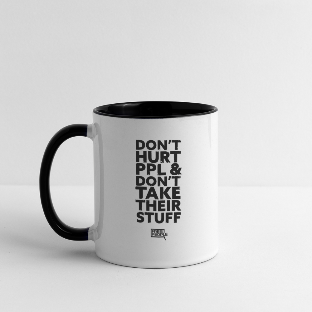 Don't Hurt People Coffee Mug - white/black